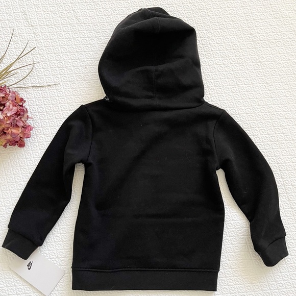 NWT Nike Toddler Black Hoodie Sweatshirt Size 24M - Picture 5 of 9